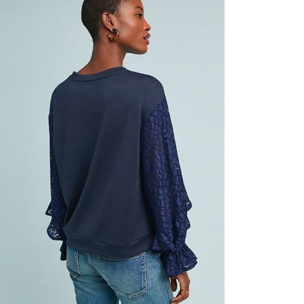 NWT NEW Anthropologie Tariro Pullover XS new with tag blue color - Picture 3 of 8